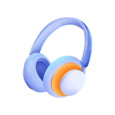 輕擬物風格耳機圖標的視覺魅力 以音樂為主題的PNG素材解析