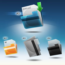 photoshop繪制質感網頁下載按鈕圖標